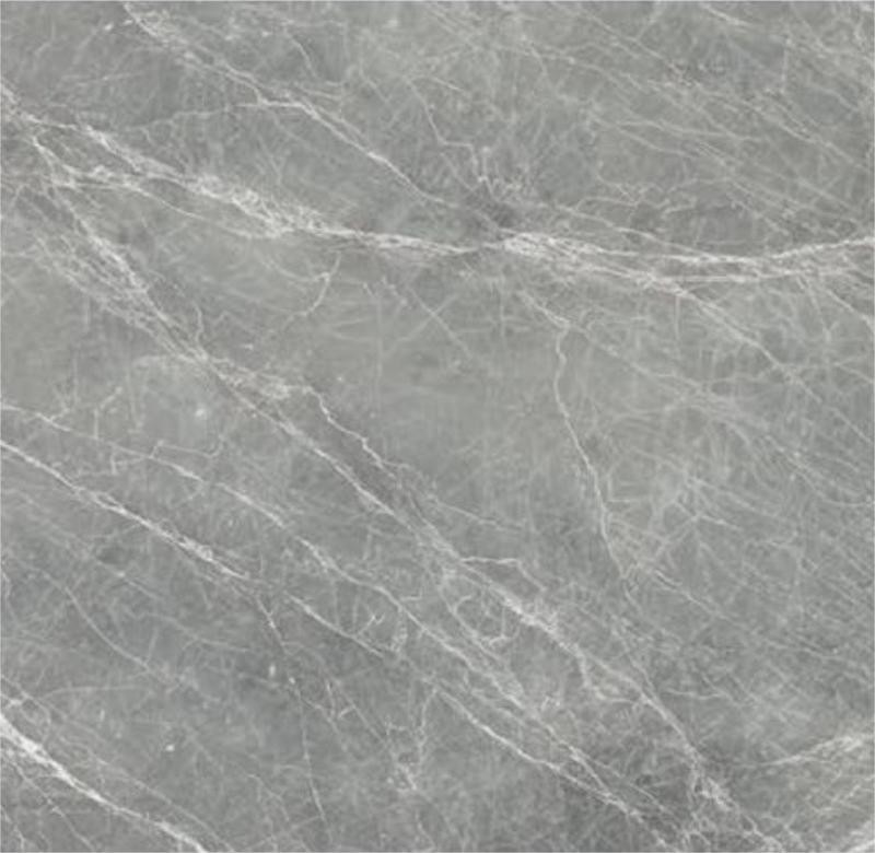 1.8cm Gris avec blanc Polie Plateformes de cuisine Granit et Marbre Plateformes de cuisine