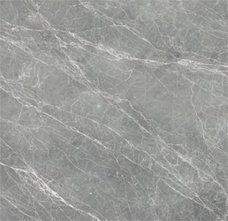 1.8cm Gris avec blanc Polie Plateformes de cuisine Granit et Marbre Plateformes de cuisine