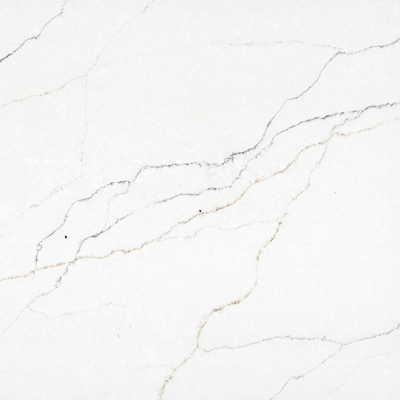 Ligne d'or L'or Vaine Quartz Absorption de l'eau 0,1% Fusion des styles Esthétique naturelle
