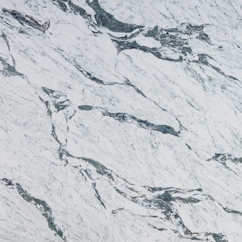 Bleu vert Calacatta couleurs maximisées arrière-plan Quartz comme le marbre et le granit
