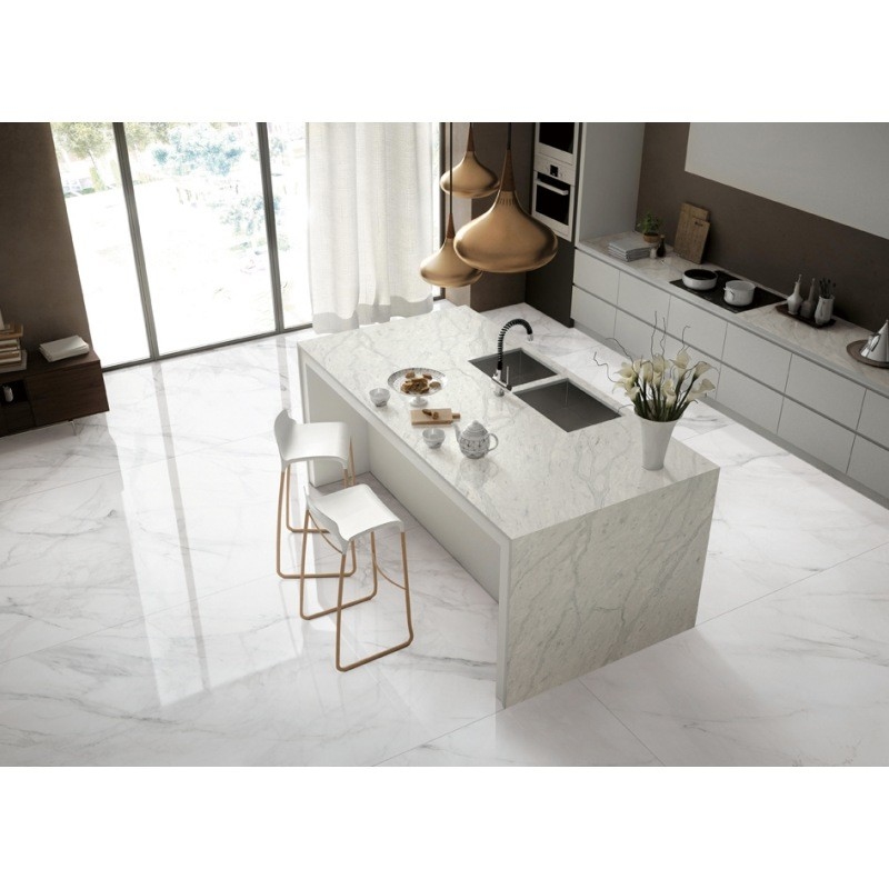 Couleurs mélangées arrière-plan Carrara Quartz Bureau 2cm 3cm épaisseur