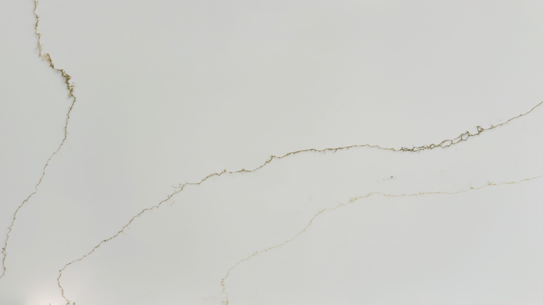 Super Jumbo Taille OLK2335 Pierre de quartz pour plateforme de cuisine avec des matières premières recyclables et des propriétés antimicrobiennes pour un design écologique
