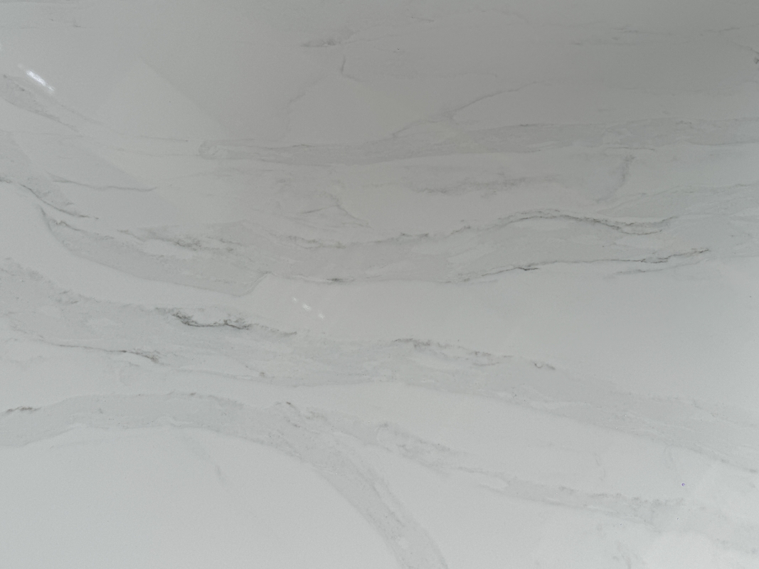 OLB7082 Série de surface de quartz blanc fabricant surface de quartz commercial prix subversif écologique